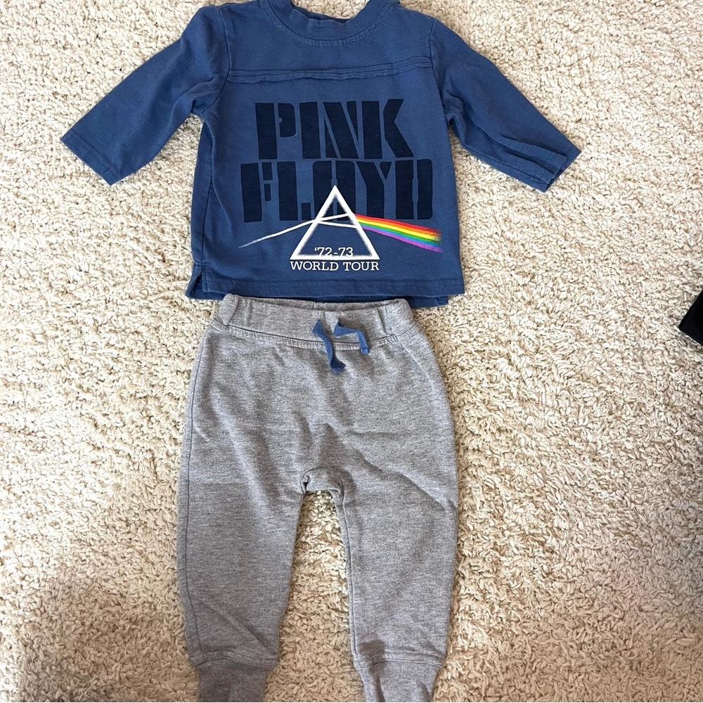 Pink Floyd Blue and Gray Kids Matching Set